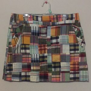 J. Crew Madras Skirt